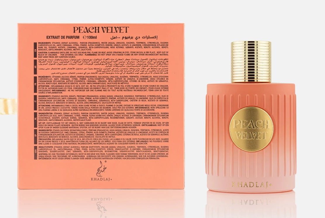 Peach Velvet 100ml Khadlaj Perfumes para Mujeres