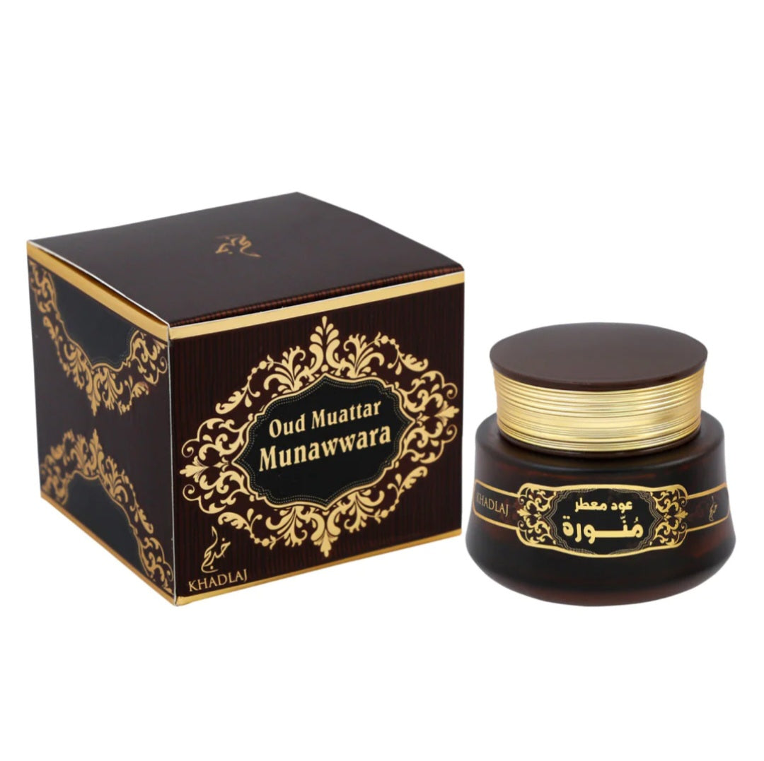 Khadlaj Oud Muattar Munawwara Bakhoor Árabe 35g