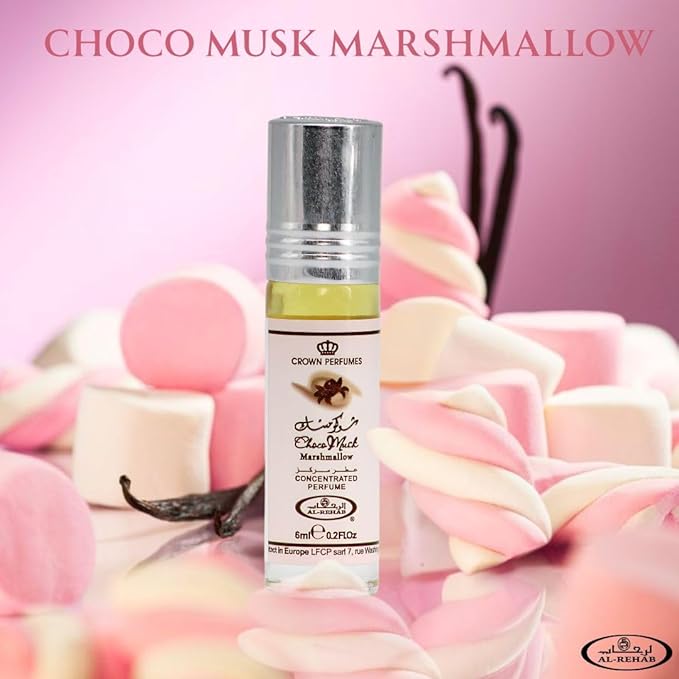 Imagen 1 de Al Rehab Choco Musk Marshmallow 6ml Concentrated Perfume Oil