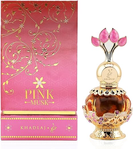 Khadlaj Pink Musk 20ml Perfume Aceite Concentrado Para Dama