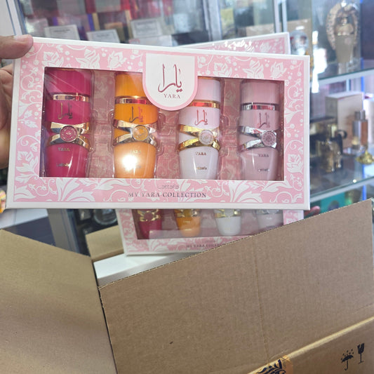 Lattafa Yara Collection Yara, Moi, Tous & Candy Edp 25ML X 4Pcs - Original