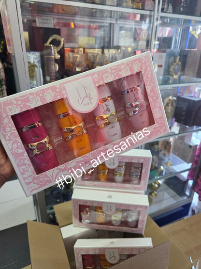 Lattafa Yara Collection Yara, Moi, Tous & Candy Edp 25ML X 4Pcs - Original