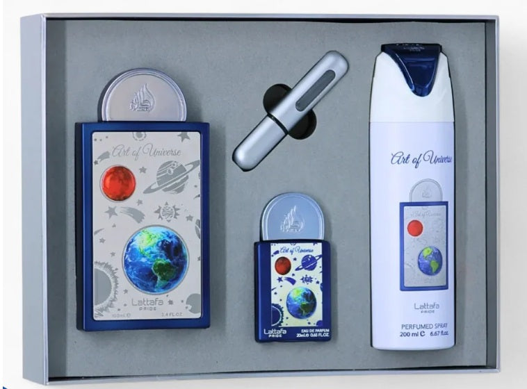 Lataffa Pride Art Of Universe Set de 3 pzas Spray 100ml + Deso+mini