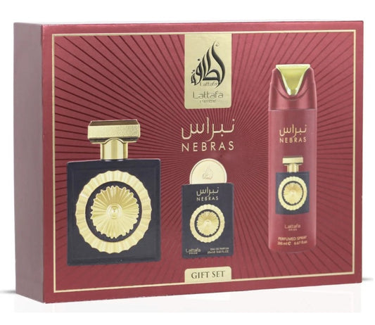 Nebras Lattafa Gift Set de 3 Piezas