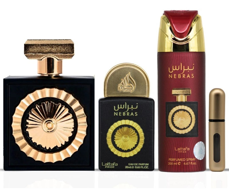 Nebras Lattafa Gift Set de 3 Piezas