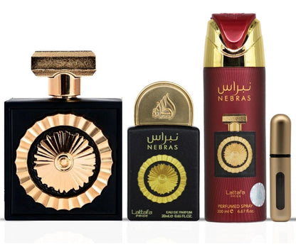 Nebras Lattafa Gift Set de 3 Piezas