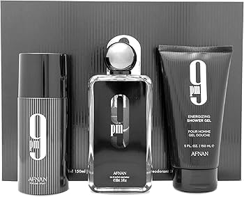 Afnan 9pm Set 3 Piezas Hombre EDP 100ml + Gel De Ducha 150ml + Desodorante 150ml