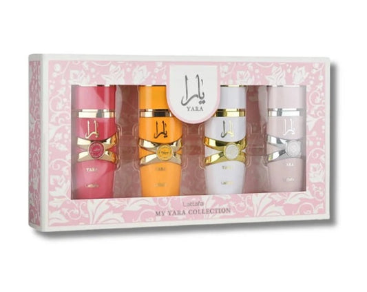 Lattafa Yara Collection Yara, Moi, Tous & Candy Edp 25ML X 4Pcs - Original