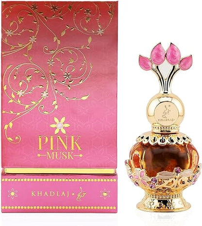 Khadlaj Pink Musk 20ml Perfume Aceite Concentrado Para Dama