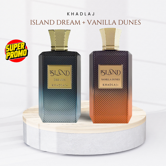 Khadlaj Island 100ml + Island Vanilla Dunes 100ml.