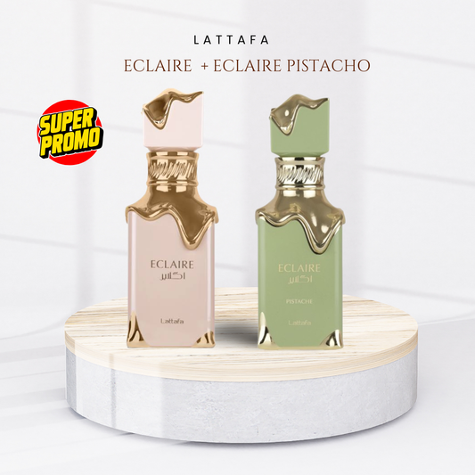 Lattafa Eclaire 100ml + Eclaire Pistacho 100ml EDP