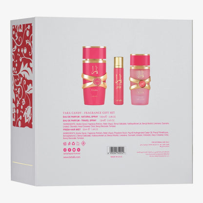 Lattafa Yara Candy 3 Piezas Gift Set