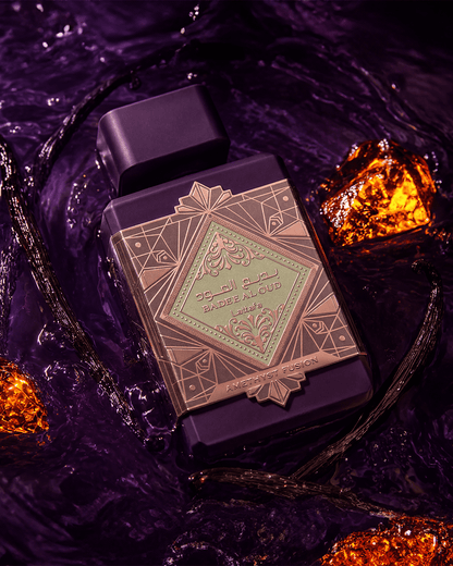 Lattafa Badee Al Oud Amethyst Fusion - presentación artística