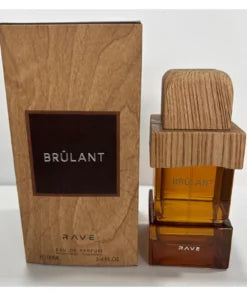 Rave Brulant 100 ml — frasco y caja sobre fondo blanco